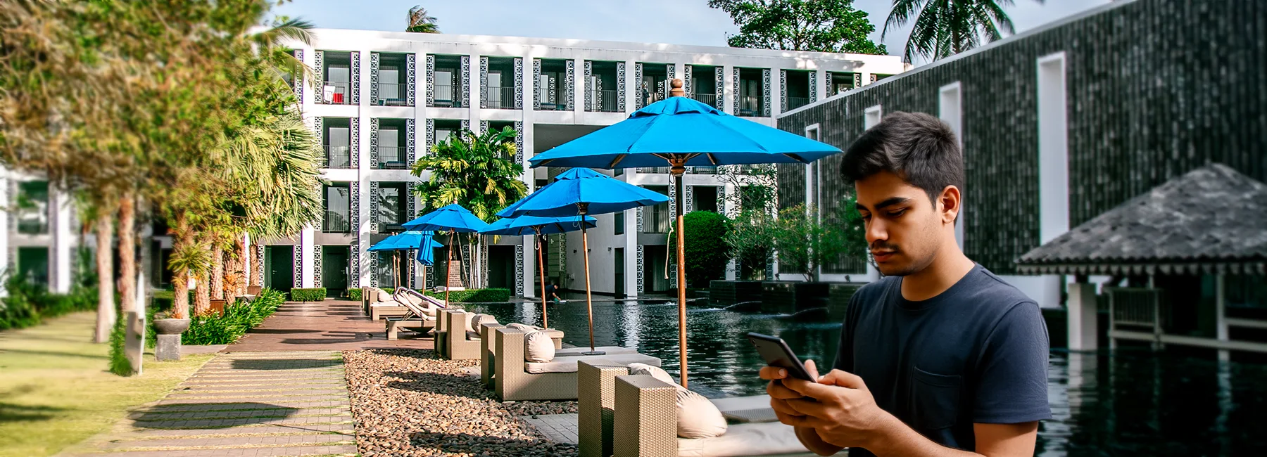 Hotel Booking Banner Mobile