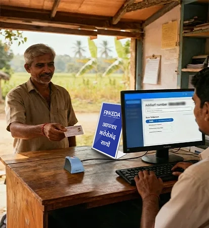 Enter Aadhaar and Bank